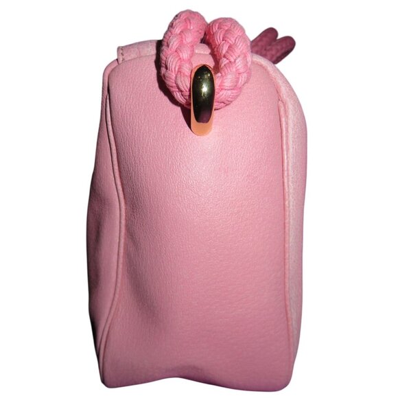 Kate Spade Vintage Pink Leather Braided Handles Shoulder Bag - Picture 3 of 13